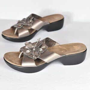 Dansko Sandals Flower Pewter Grey size 38